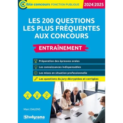 Image de les 200 questions plus fréquentes aux concours Entraînement