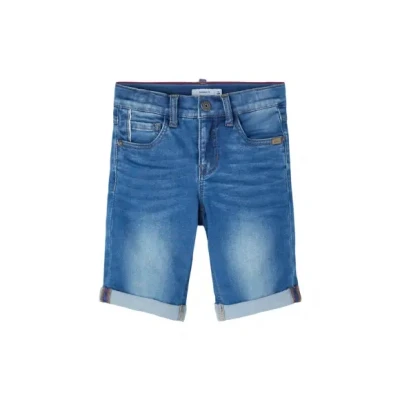 Afbeelding van Name it Nkmtheo Jeansshort voor kinderen, Maat: 98, Medium blue denim