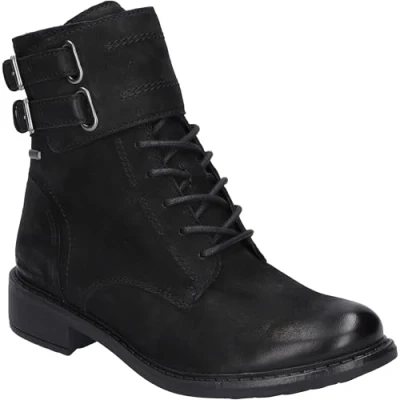 Afbeelding van Josef Seibel Selena Veterboots, Dames, Maat: 37, Schwarz Schoenen