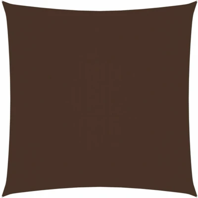 Afbeelding van Zonnescherm vierkant 4x4 m oxford stof bruin