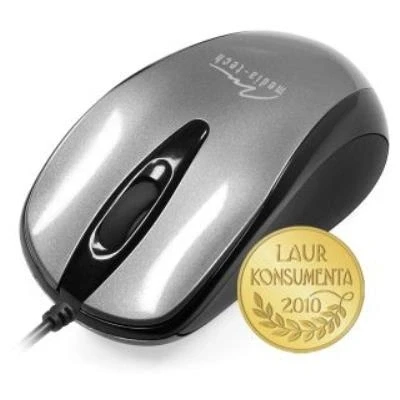 Image de Media Tech PLANO MT1091S Souris optique 3 boutons filaire USB argent