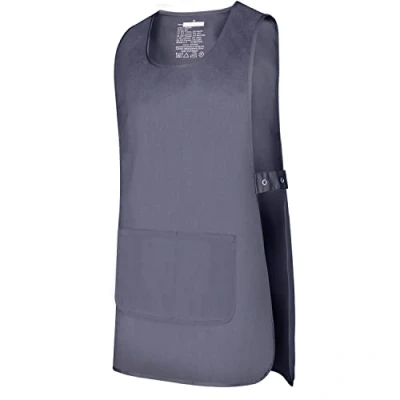 Afbeelding van Misemiya Bzz 868 Schoonmaakschort, medisch uniform uniseks broek 1 stuk, grijs.