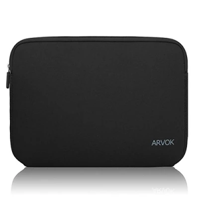 Afbeelding van Arvok 17 17.3 inch Laptophoes Meerkleurige en Maatkeuzes Hoes/Waterbestendig Neopreen Notebook Computer Pocket Tablet Aktetas Draagtas/Etui Skin Cover voor Acer/Asus/Dell/Lenovo, Zwart