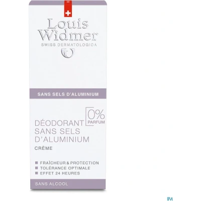 Afbeelding van Widmer Deo Creme Zonder Aluminium N/parf 40ml