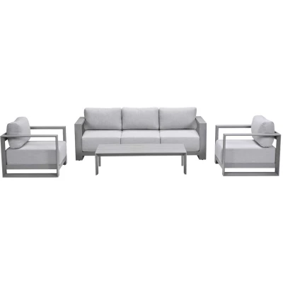 Afbeelding van Garden Impressions Malakka loungeset 4 delig taupe/valley sand