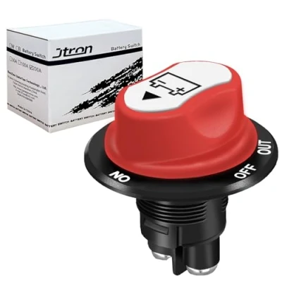 Afbeelding van Jtron batterij schakelaar auto 12v 50a 50v max mini afgesneden aan uit voor motor/auto/boot