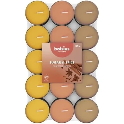 Afbeelding van Bolsius Geurtheelicht 30 stuks per verpakking Sugar &amp; Spice