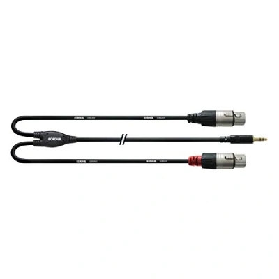 Afbeelding van CORDIAL 3 M REAN JACKPLUG 3,5 MM/2X XLR F