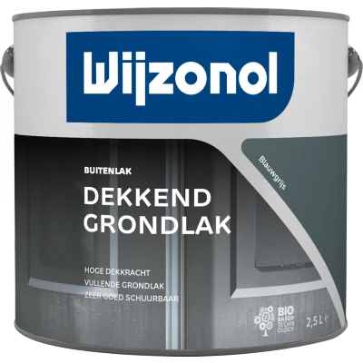 Afbeelding van Wijzonol Dekkend Grondlak Blauwgrijs 2,5 ltr Grondverf &amp; Primer