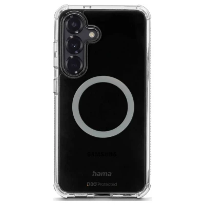 Afbeelding van Hama Handyhülle Extreme Protect für Galaxy S25, magnetisch, durchsichtig Cover Samsung S25 Transparant