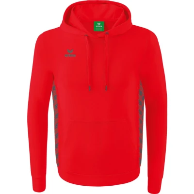 Afbeelding van Erima Essential Team sweatshirt met capuchon rood/slate grey