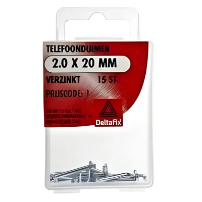 Afbeelding van Telefoonduim 2,0x20mm verz 15st Deltafix