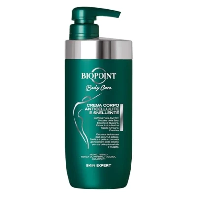 Afbeelding van Biopoint Anti cellulitis lichaamscrème, verstevigende, drainerende en verkwikkende werking, bevordert de vermindering van vetophopingen bestrijdt cellulitisvlekken, 500