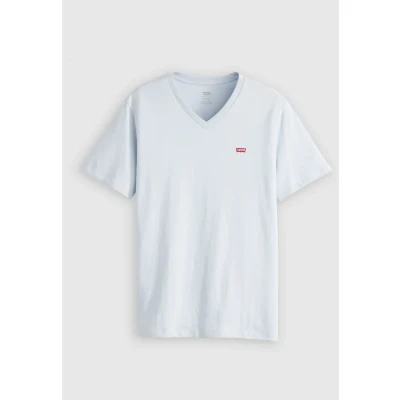 Afbeelding van Levi&#039;s Original Vneck Tshirt basic, Heren, Maat: XS, Niagara mist