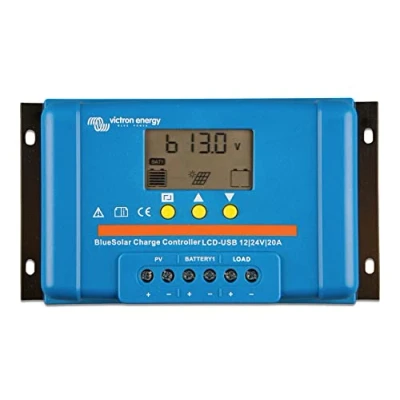Afbeelding van Victron Energy Blue Solar PWM LCD&amp;USB Laadregelaar voor zonne energie 12 V, 24 V 20 A