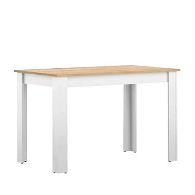 Afbeelding van Eettafel Nice 110x70 cm wit/eik
