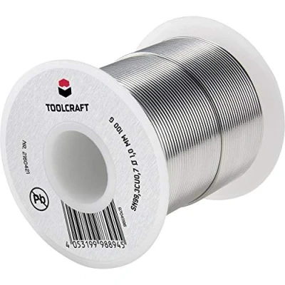 Afbeelding van TOOLCRAFT Soldeertin, loodvrij Spoel Sn99,3Cu0,7 ROL1 100 g 1 mm
