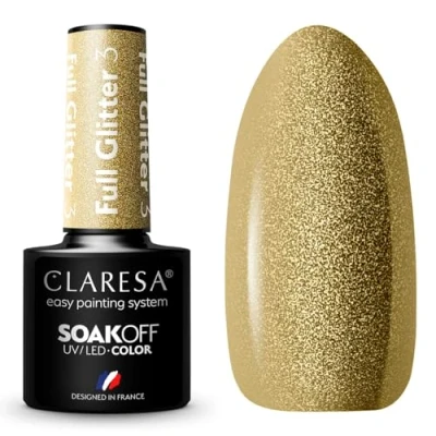 Afbeelding van Claresa UV Nagellak, Full Glitter, 5 ml, 3 stuks