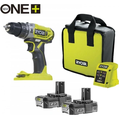 Afbeelding van RYOBI R18PD2 220S 18V ONE+ accu klopboorschroefmachine 40Nm in transporttas (2x 2,0Ah + lader) 5133004459