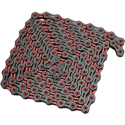 Afbeelding van KMC DLC 10 116 schakels RoodZwart Fietsketting