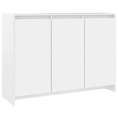Image de vidaXL Buffet Blanc 102x33x75 cm Bois d&#039;ingénierie809773