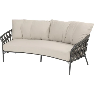 Afbeelding van Albareto lounge 2,5 zitsbank organic antraciet rop Taste 4SO