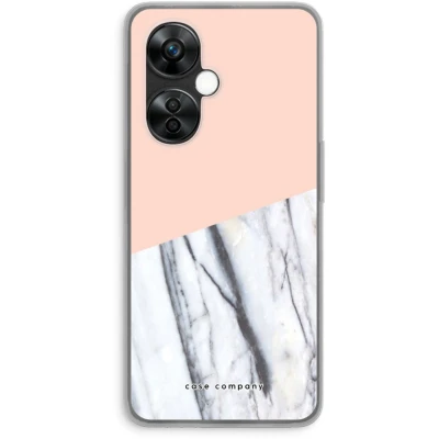 Afbeelding van Case Company® hoesje geschikt voor OnePlus Nord CE 3 Lite A touch of peach Soft Cover Telefoonhoesje Bescherming aan alle Kanten en Schermrand