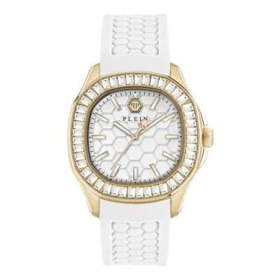 Afbeelding van Philipp Plein The $Pectre PWTAA0924 Horloge Siliconen Wit Ø 38 mm