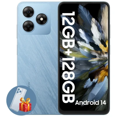 Afbeelding van Blackview WAVE 8 Smartphone Android 14 12(4+8)GB+128GB 6.56 inch 90Hz 4G Dual SIM Ontgrendeld 5000mAh/10W GPS Blauw