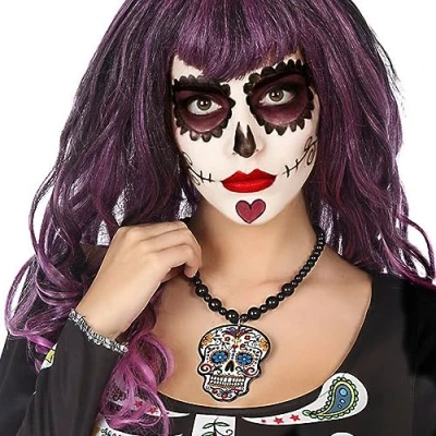 Afbeelding van Ketting Halloween Schedel Mexico