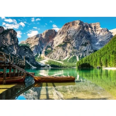 Afbeelding van Ravensburger puzzel 12000363 Pragser Wildsee Dolomieten, Zuid Tirol met 1000 stukjes voor volwassenen en kinderen vanaf 14 jaar landschap natuur