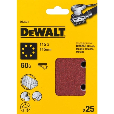 Afbeelding van DeWALT DT3031 P60 Schuurpapier 1/4 Velcro VE=25