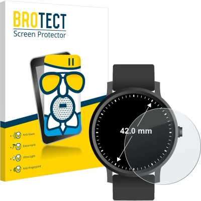 Afbeelding van BROTECT Screenprotector voor Horloges (Rond, ø: 42 mm) Folie Beschermfolie Beschermglas matte
