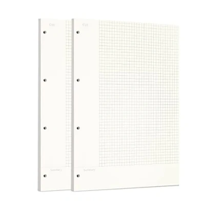Afbeelding van Zelten Connell Navullingen voor ordners met 4 gaten, DIN A4, 120 vellen/240 pagina&#039;s, 2 stuks