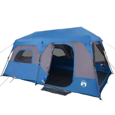 Image de vidaXL Tente familiale 9 personnes bleu libération rapide imperméable94298