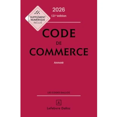 Afbeelding van CODE DE COMMERCE 2026 ANNOTE