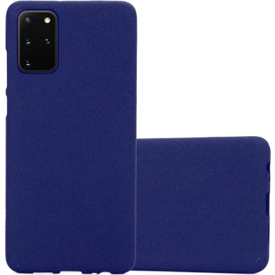 Afbeelding van Cadorabo Hoesje geschikt voor Samsung Galaxy S20 PLUS in FROST DONKER BLAUW Beschermhoes gemaakt van flexibel TPU silicone Case Cover