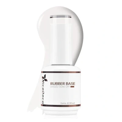Afbeelding van Nicedeco Rubber Base Gel 15 ml nagellak, gel, semi permanent, UV, LED, nude, reparatie en versterking van de nagels 03