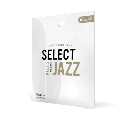 Afbeelding van D&#039;Addario ORSF03ASX2M Organic Select Jazz Filed Altsaxofoonrieten, Sterkte 2 Medium, Individueel Verzegeld, 3 Pack