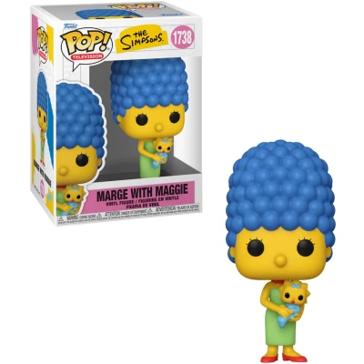 Afbeelding van Funko Pop! TV: The Simpsons Marge with Maggie Vinyl verzamelfiguur cadeau idee officieel product speelgoed voor kinderen en volwassenen tv fans modelfiguur
