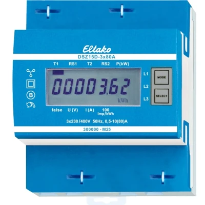 Afbeelding van ELTAKO KWH meter 3 fase Display, x 80 A, MID geijkt