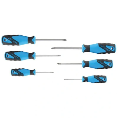 Image de Jeu 6 tournevis fente et Pozidriv manche 3C 2160PHZ 06 Gedore
