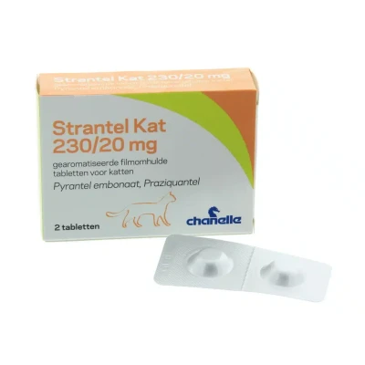 Afbeelding van Strantel Kat Wormtablet 230/20 2Stuks