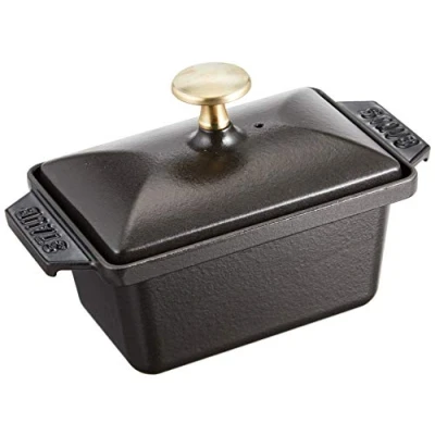 Afbeelding van STAUB Terrine van gietijzer, rechthoekig, 15 x 11 cm, matzwart