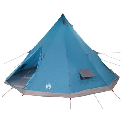 Afbeelding van vidaXL Familietent Tipi Blauw 12 Persoons Waterdicht