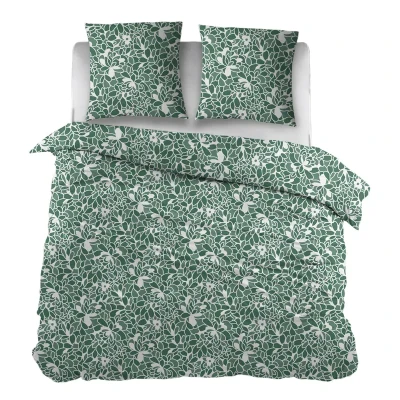 Afbeelding van Snoozing Epignards Dekbedovertrek Eenpersoons 140x200/220 cm Groen