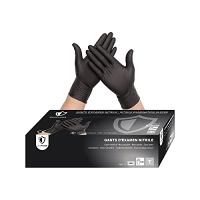 Image de Gants d&#039;examen Nitrile Noir OneProtek