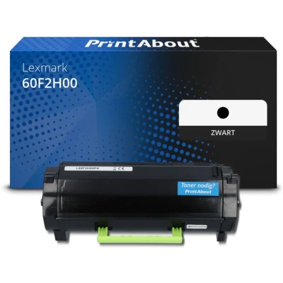 Afbeelding van Huismerk Lexmark 60F2H00 (602H) Toner Zwart Hoge capaciteit