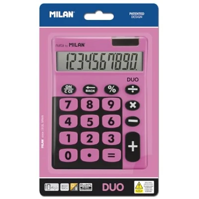 Afbeelding van Rekenmachine Milan Wit Roze 14,5 x 10,6 2,1 cm