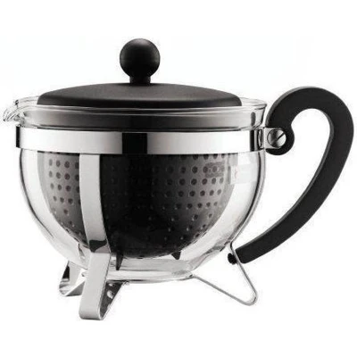 Afbeelding van Bodum Chambord Theepot 1.0 l Glas Zwart